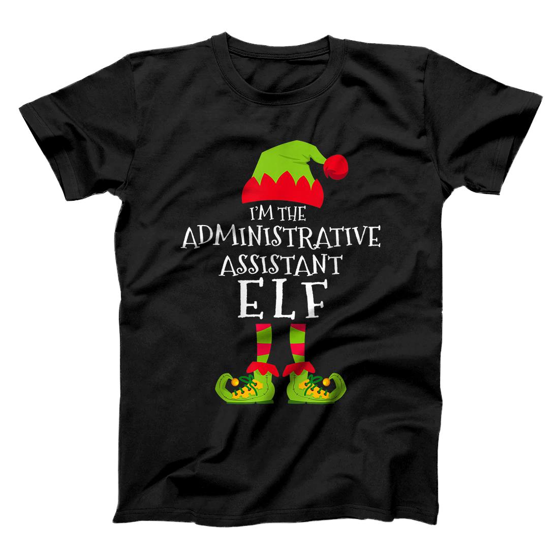 Personalized I'm The Administrative Assistant Elf Matching Xmas Costume T-Shirt