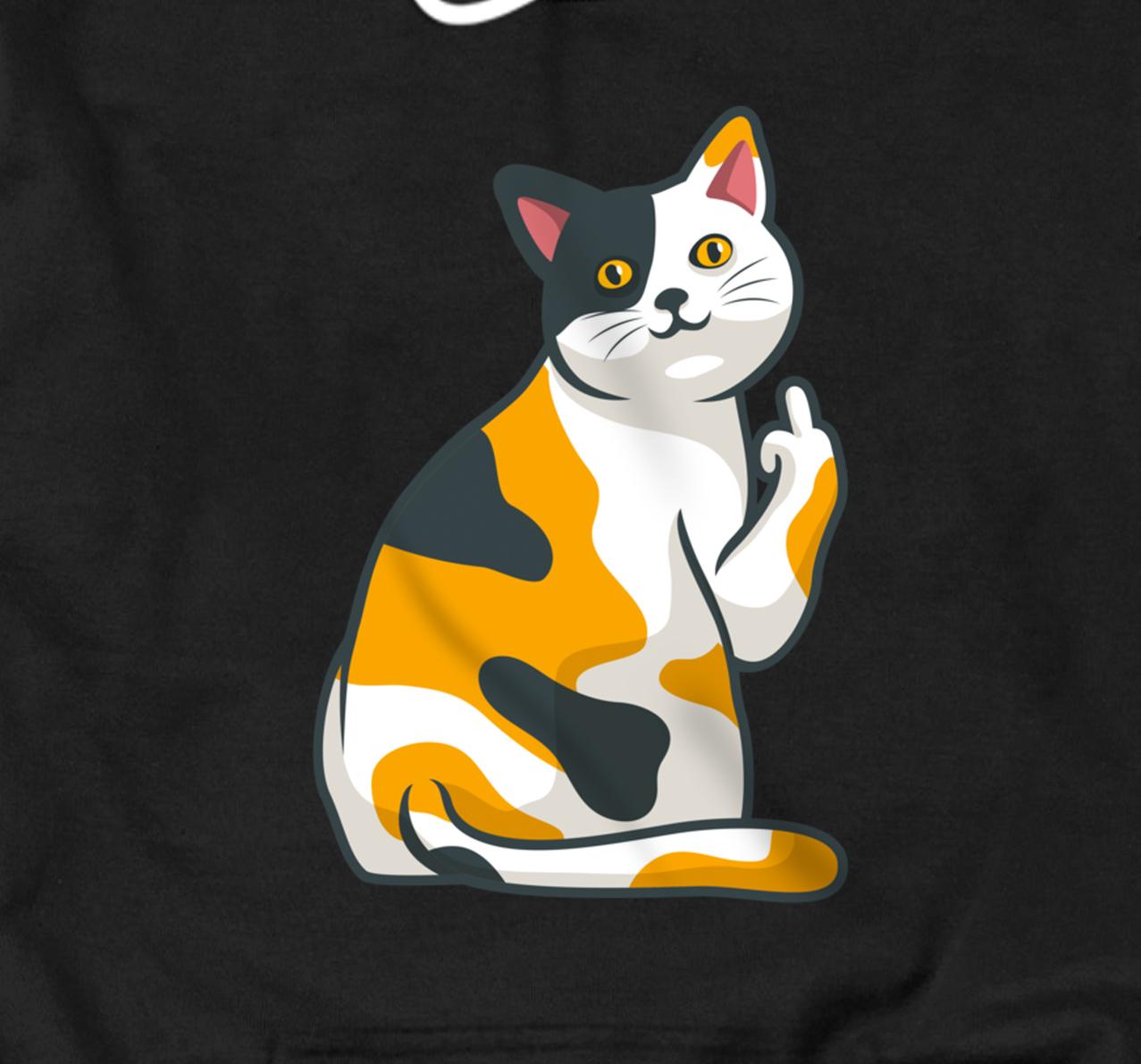 Cat flipping best sale off hoodie