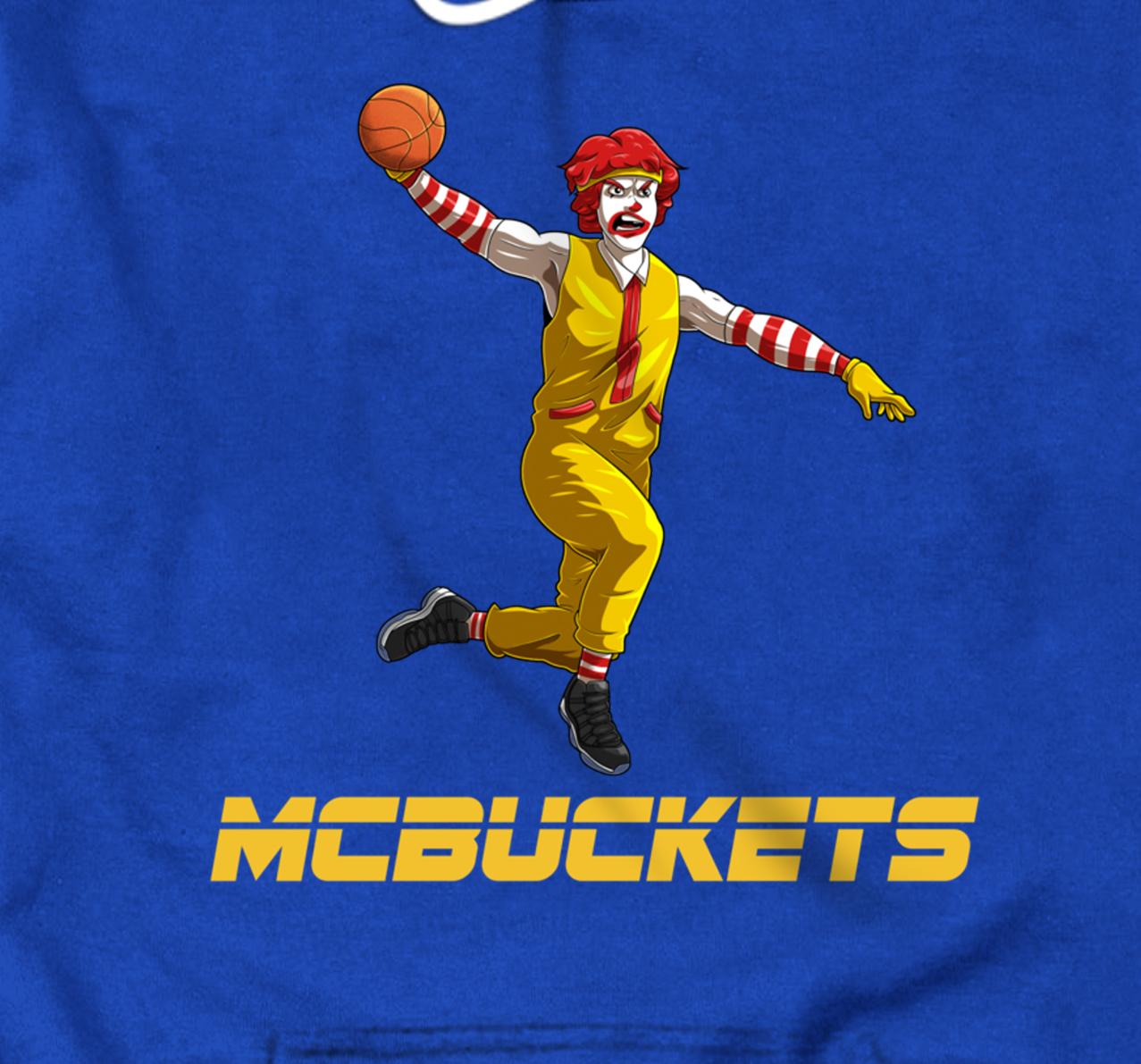 Mcbuckets funny logo basketball hooper Pullover Hoodie sold by Jackson  Johnny, SKU 86797