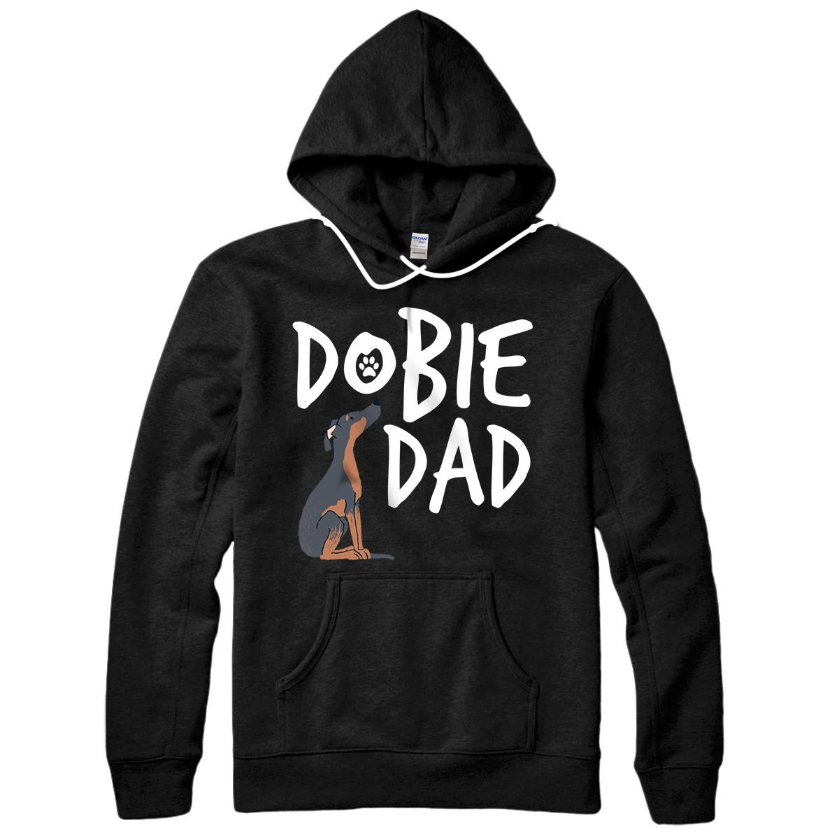 Personalized Dobie Dad Doberman Pinscher Dog Puppy Pet Lover Gift Pullover Hoodie