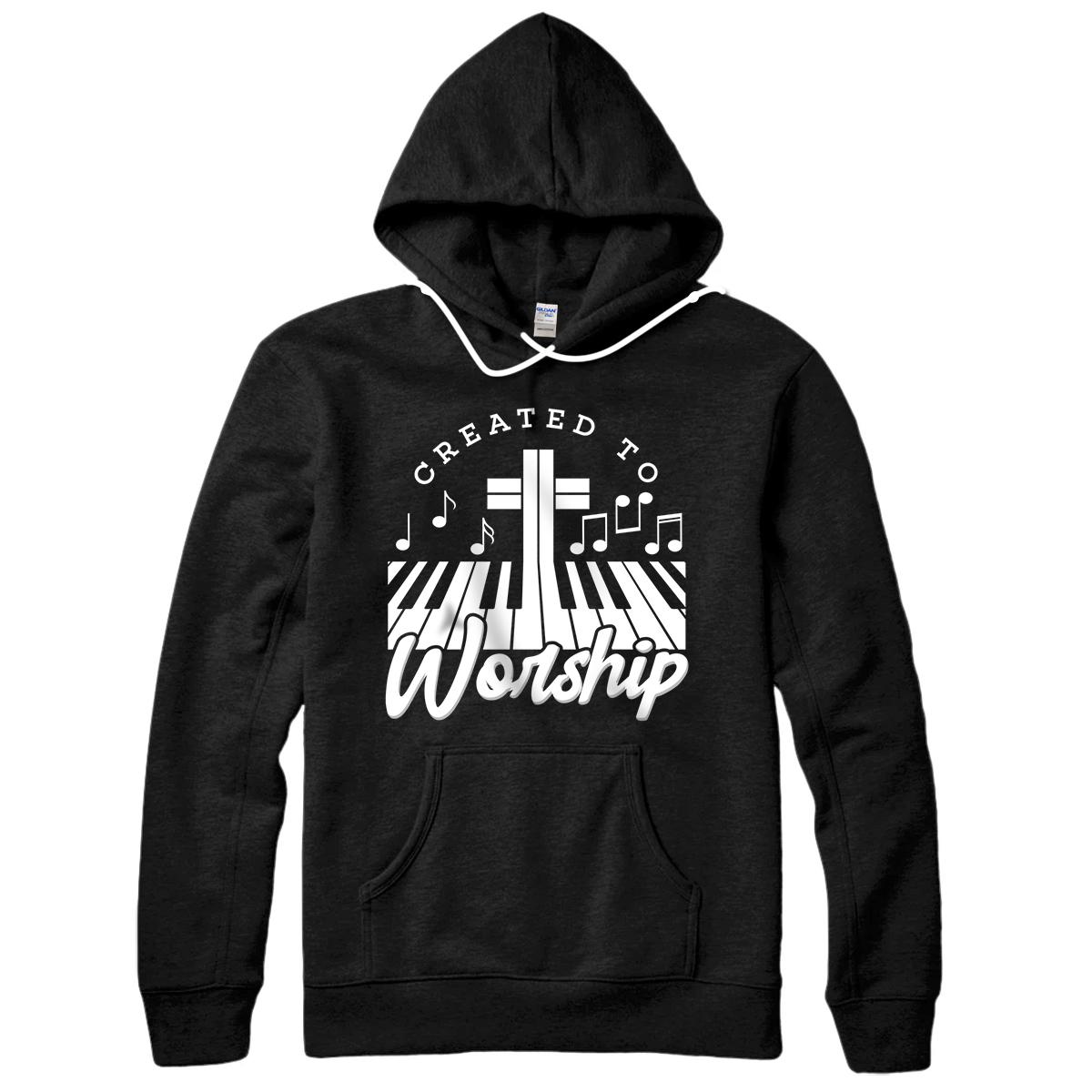 Personalized Piano Gift For A Christian Pianist And Piano Player Pullover Hoodie