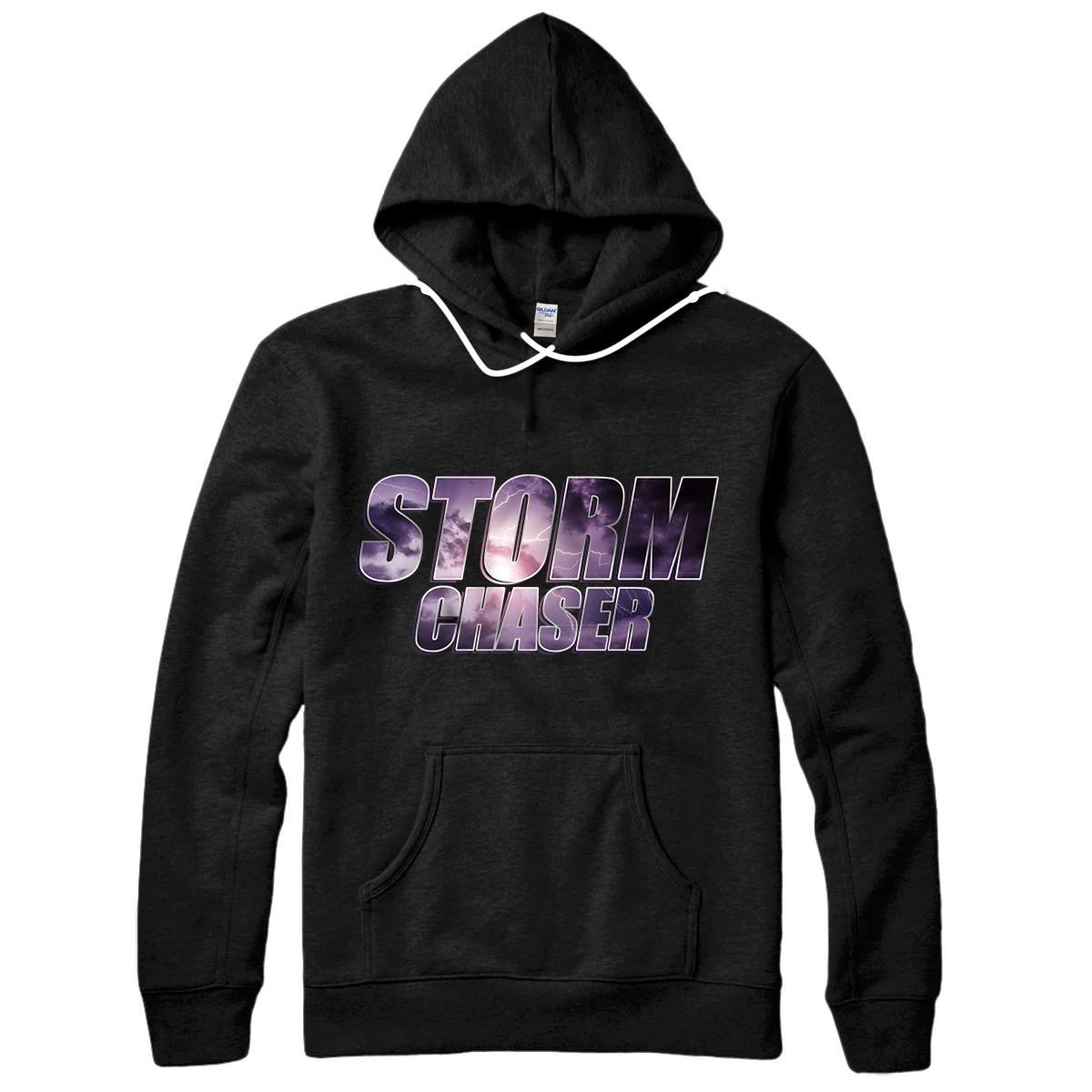 Personalized Storm Chaser Meteorologist Hurricane Tornado Storm Chasing Pullover Hoodie