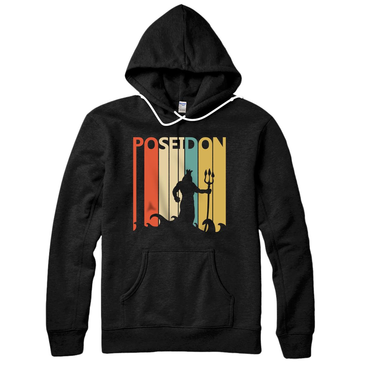 Personalized Vintage Greek Mythology God Poseidon Pullover Hoodie