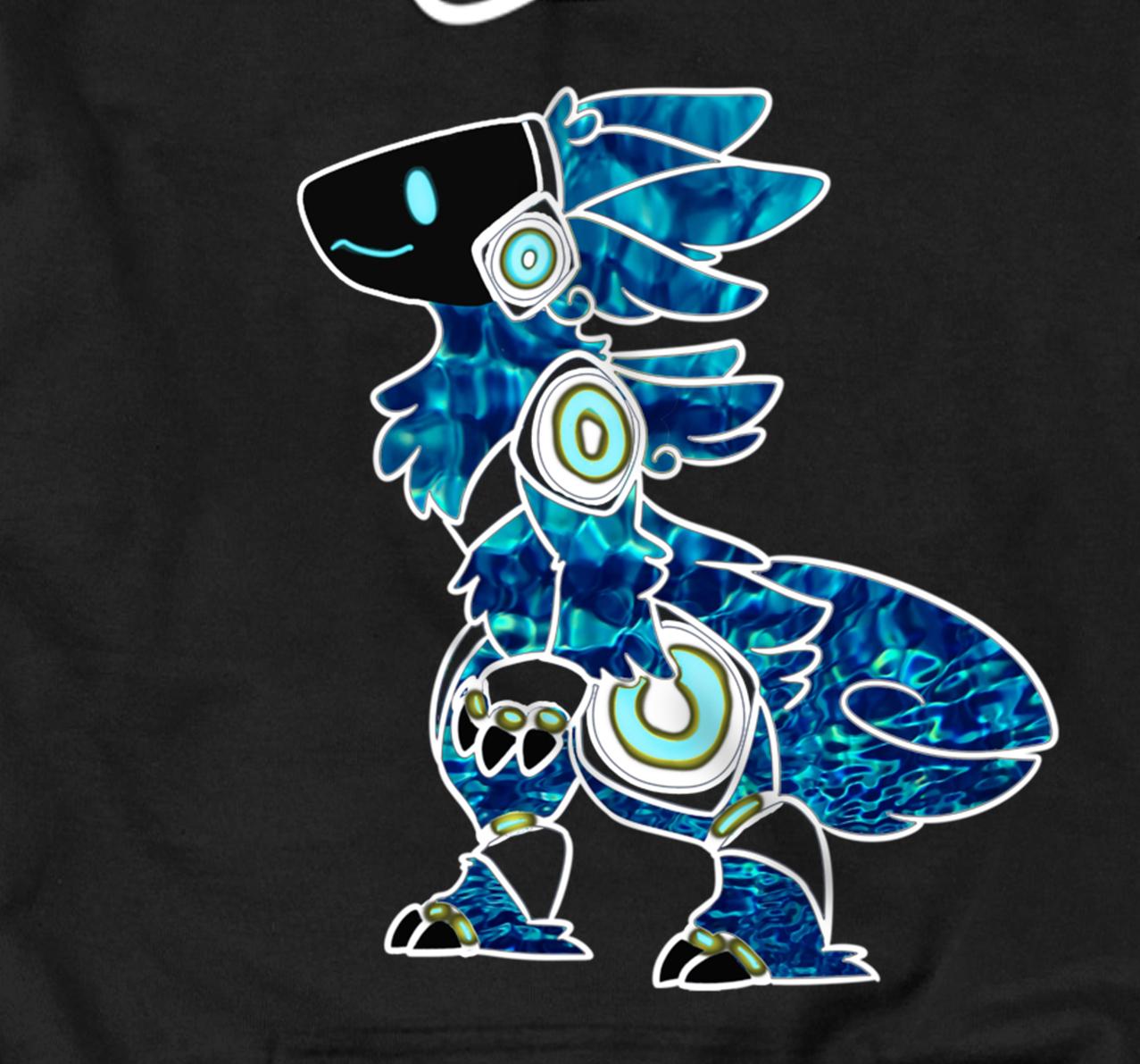  Protogen Fursuit Furry with blue pattern Fursona T