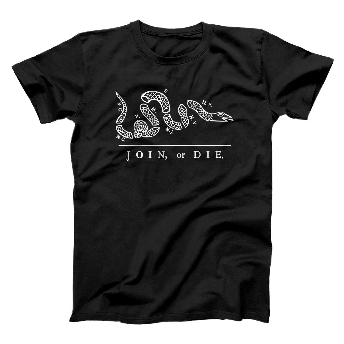 Personalized United States Thirteen Colonies Join or Die Snake T-Shirt ...