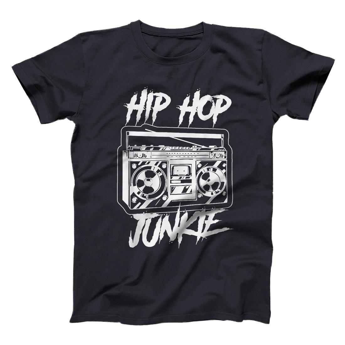 Personalized Hip-Hop Junkie Cassette Graphic Rap Music T-Shirt - All ...