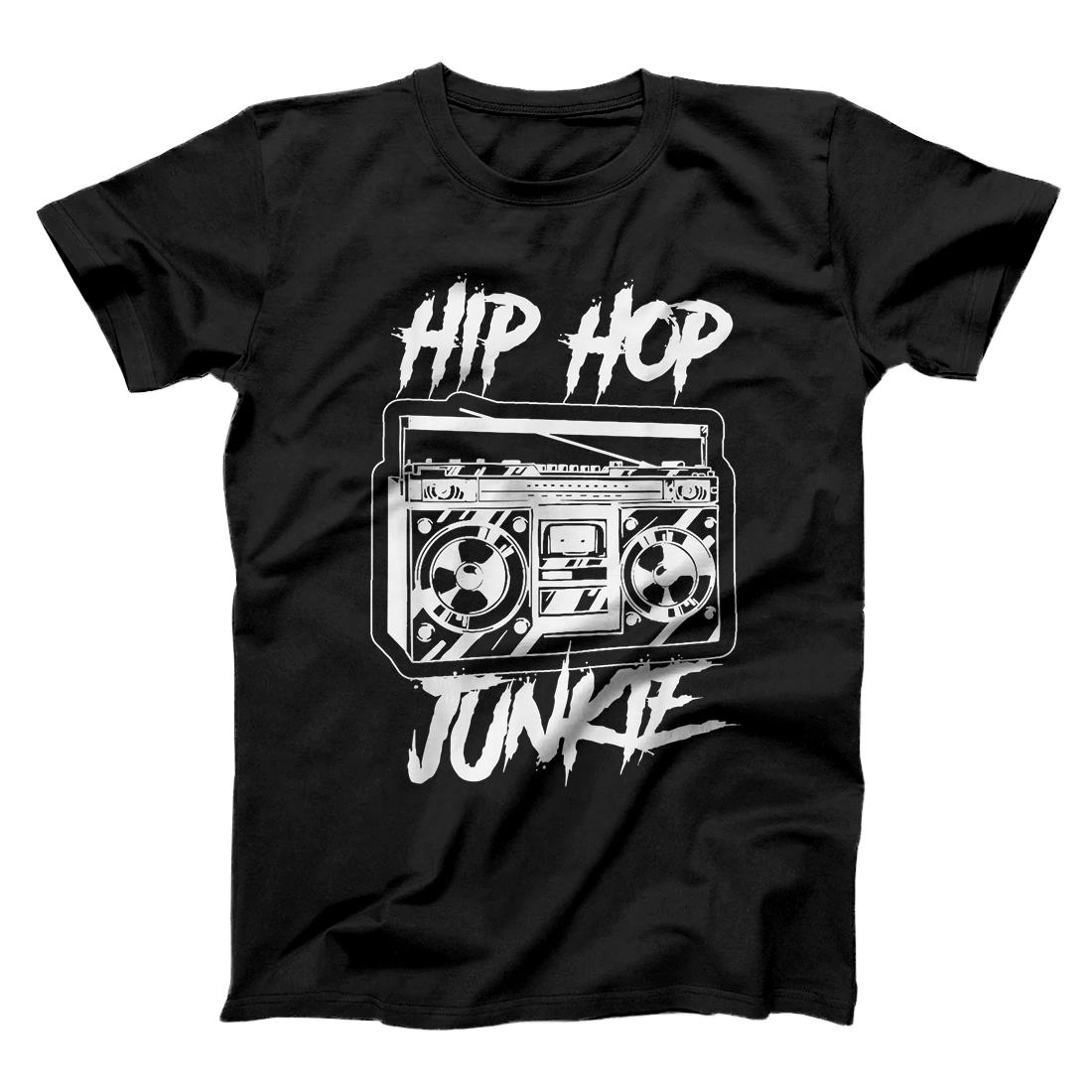 Personalized Hip-Hop Junkie Cassette Graphic Rap Music T-Shirt