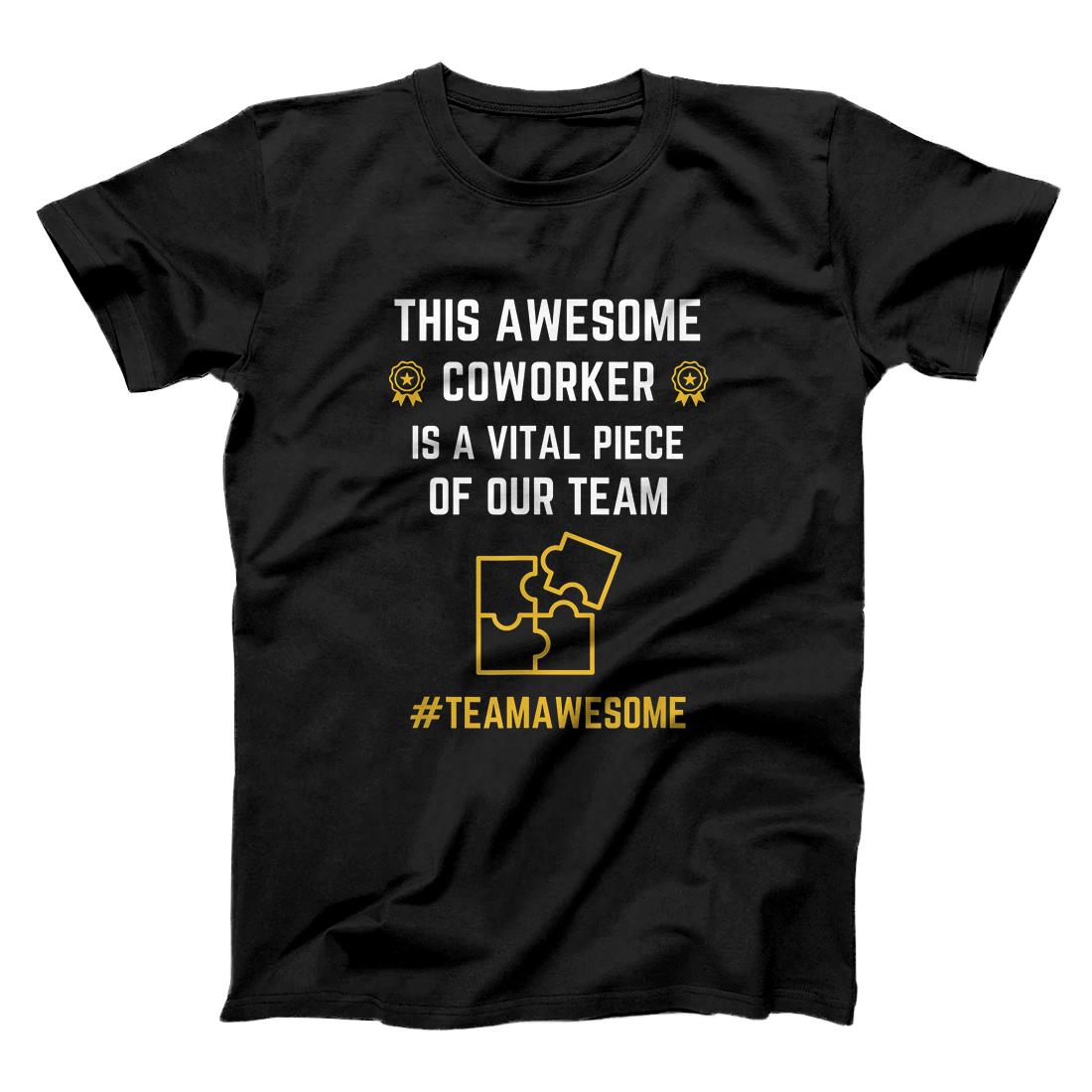 Personalized Awesome Coworker Appreciation T-Shirt