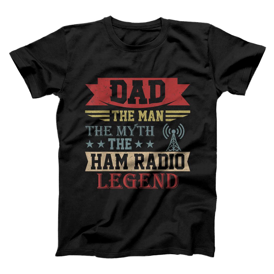 Personalized Amateur Ham Radio Operator Shirt Gift For Dad Vintage Retro T-Shirt