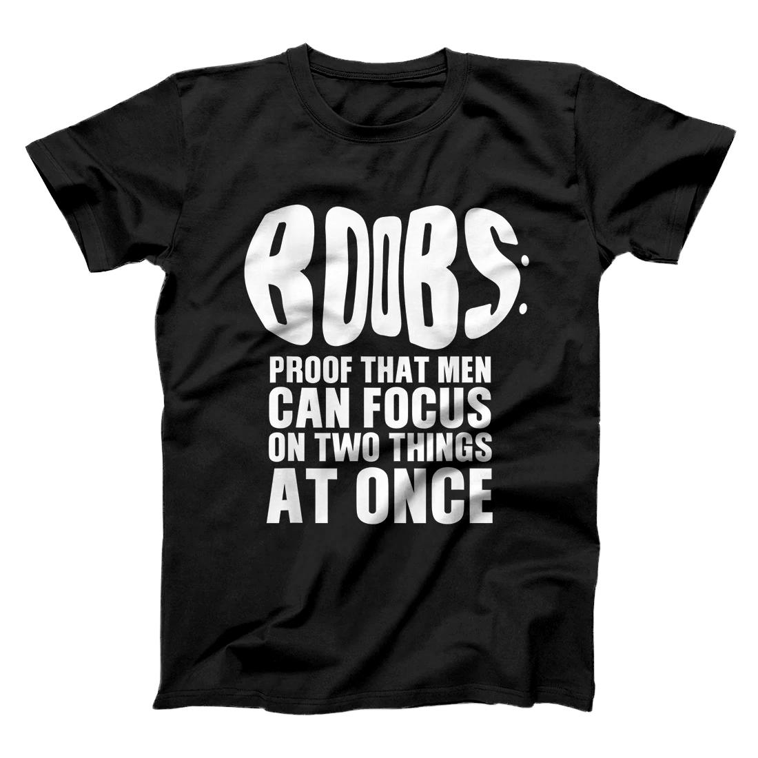 Personalized Funny Adult Humor Boobs Gift Cool Rude Naughty Boobies Gag T-Shirt