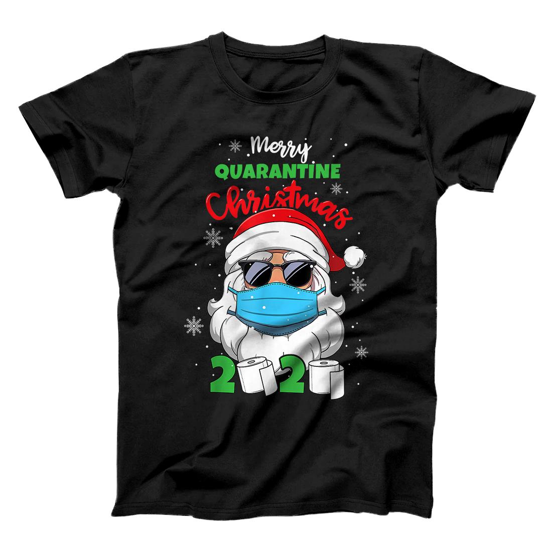 Personalized Merry Quarantine Christmas 2020 Funny Xmas Santa Pajamas T-Shirt