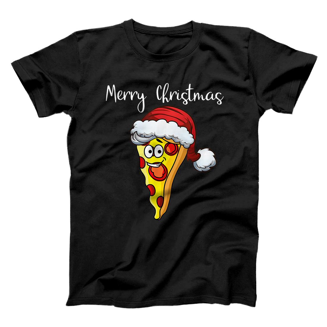Personalized Christmas Pizza - Merry Christmas Pizza Lovers Funny Outfit T-Shirt