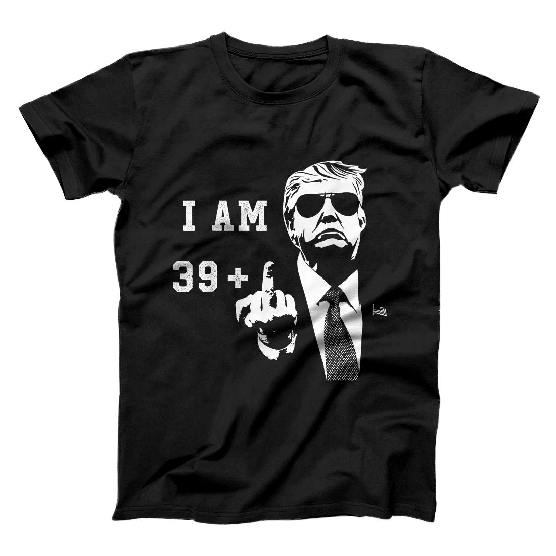 Personalized 39 1 Plus Trump Middle Finger Forty 40th Birthday Gift T-Shirt