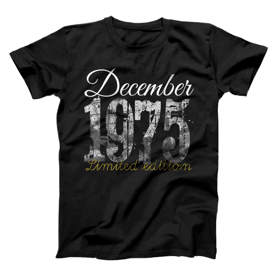 Personalized December 1975 Tee 45 Year Old Shirt 1975 45th Birthday Gift T-Shirt