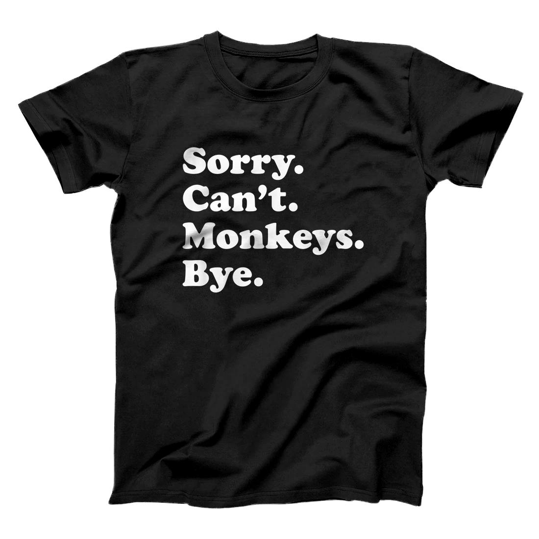 Personalized Funny Monkey Gift for Men Women Boys or Girls T-Shirt