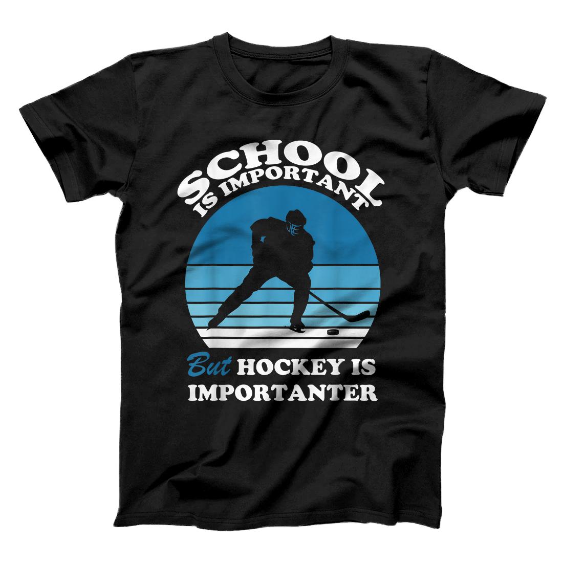 Personalized School Is Important But Hockey is Importanter T-Shirt