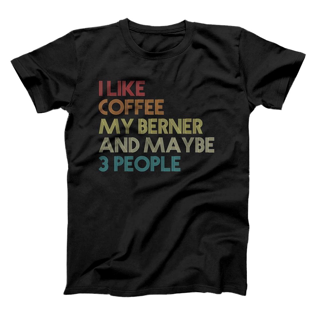 Personalized Bernese Mountain Dog Owner Coffee Lovers Quote Vintage Gift T-Shirt