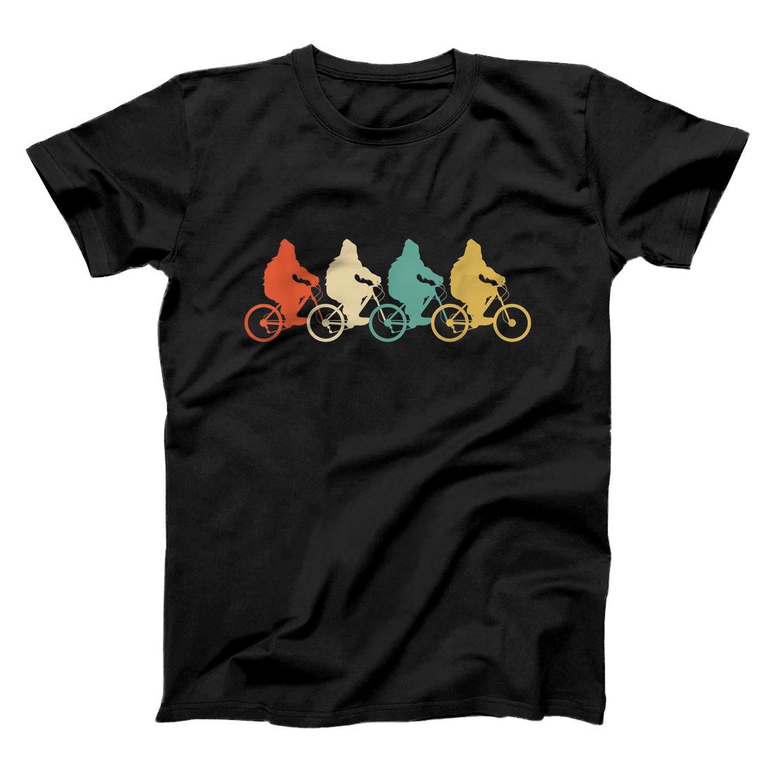 Personalized Retro Bigfoot Family Bicycle Touring T-Shirt