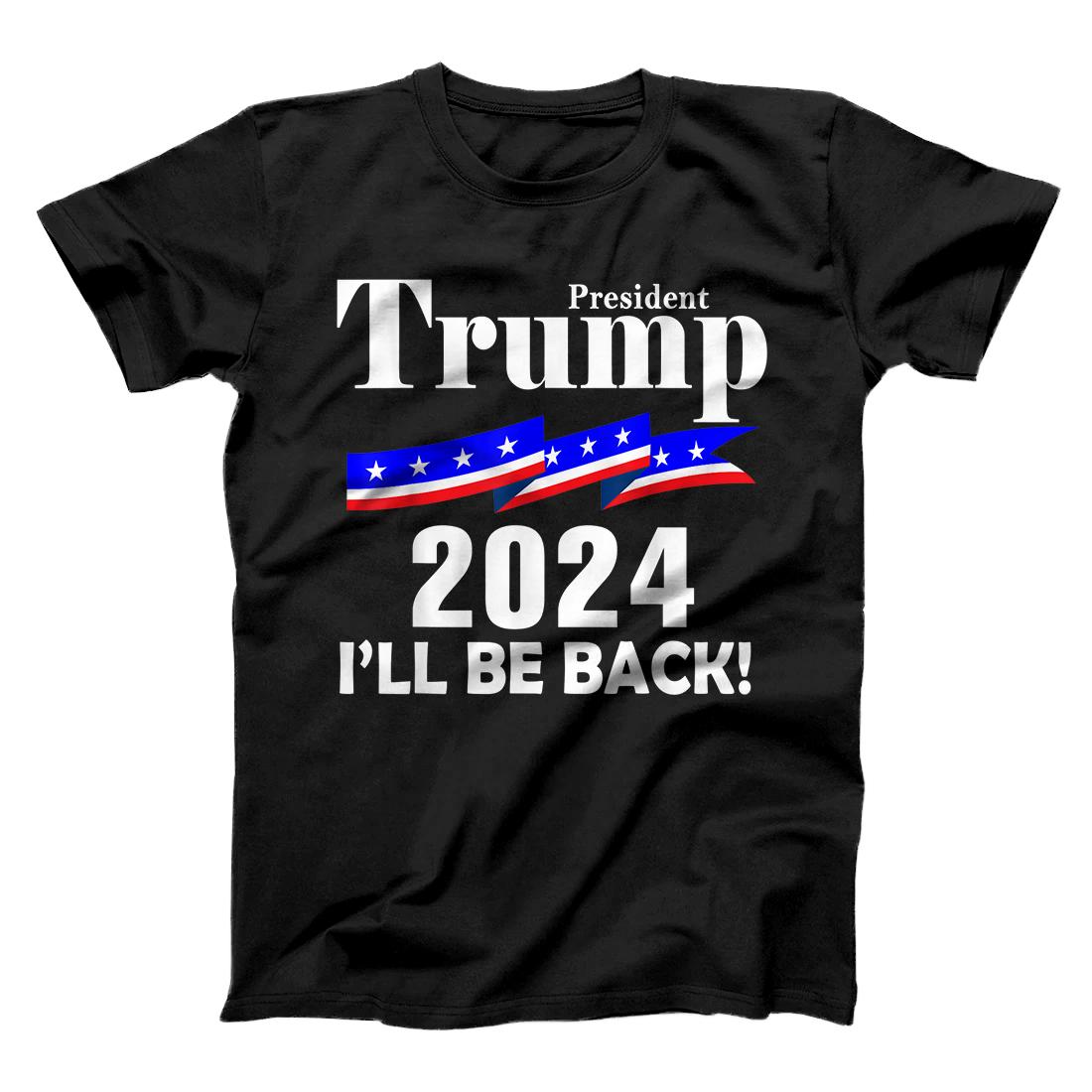 Personalized President Trump 2024 I'll Be Back T-Shirt