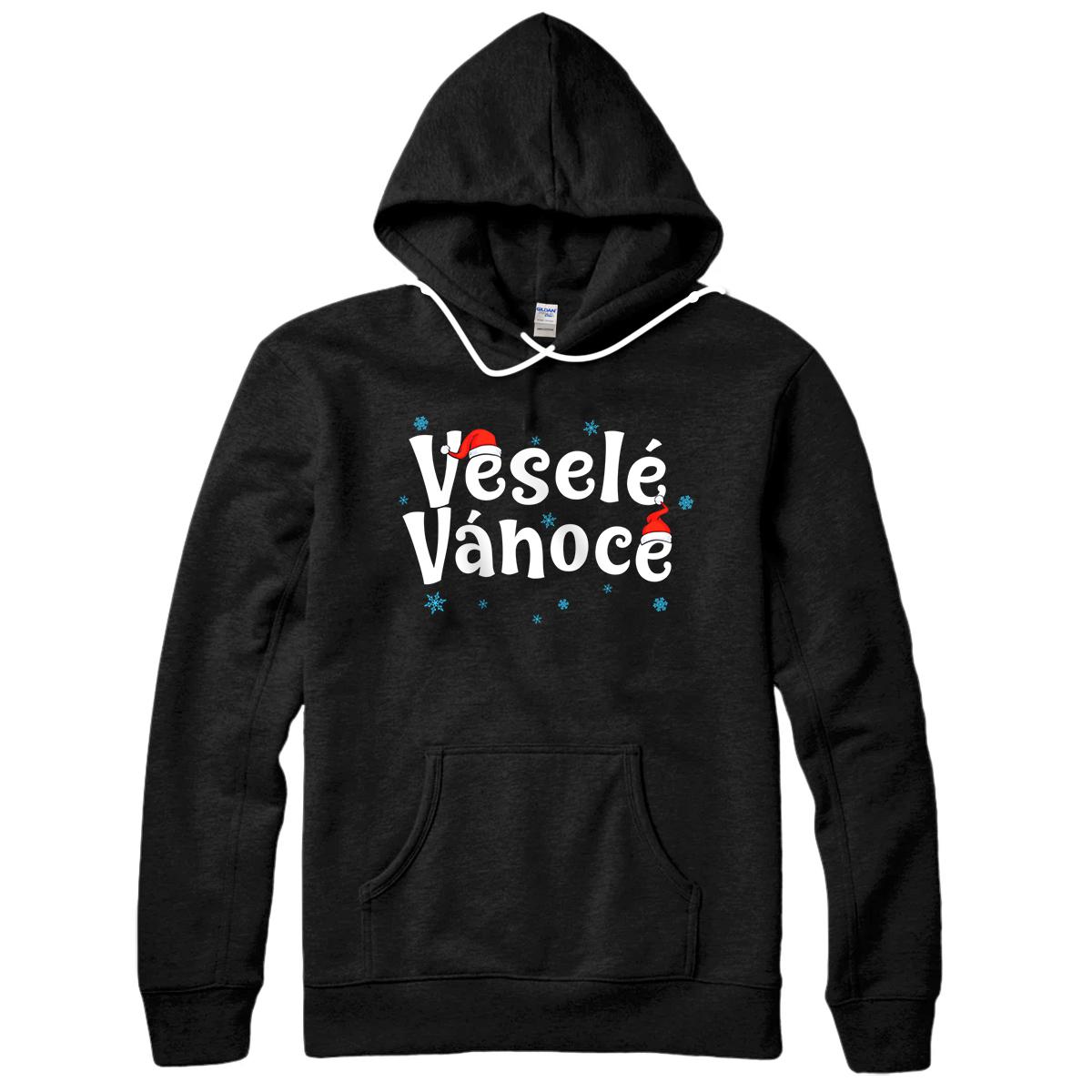 Personalized Vesele Vanoce Czech Christmas Pullover Hoodie