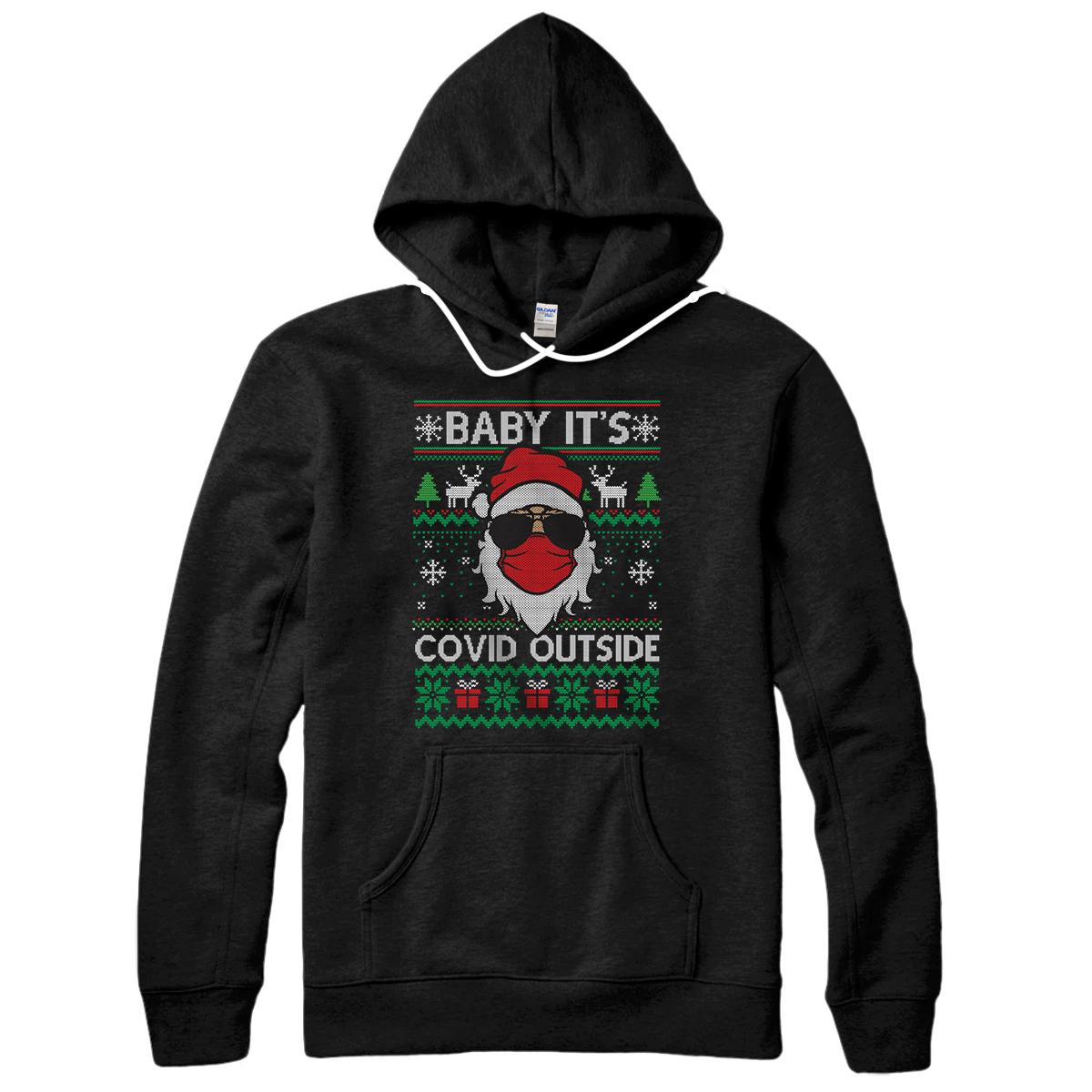 Personalized Baby Its C.O.V-I.D. Outside - Ugly Christmas Sweater Gift Pullover Hoodie