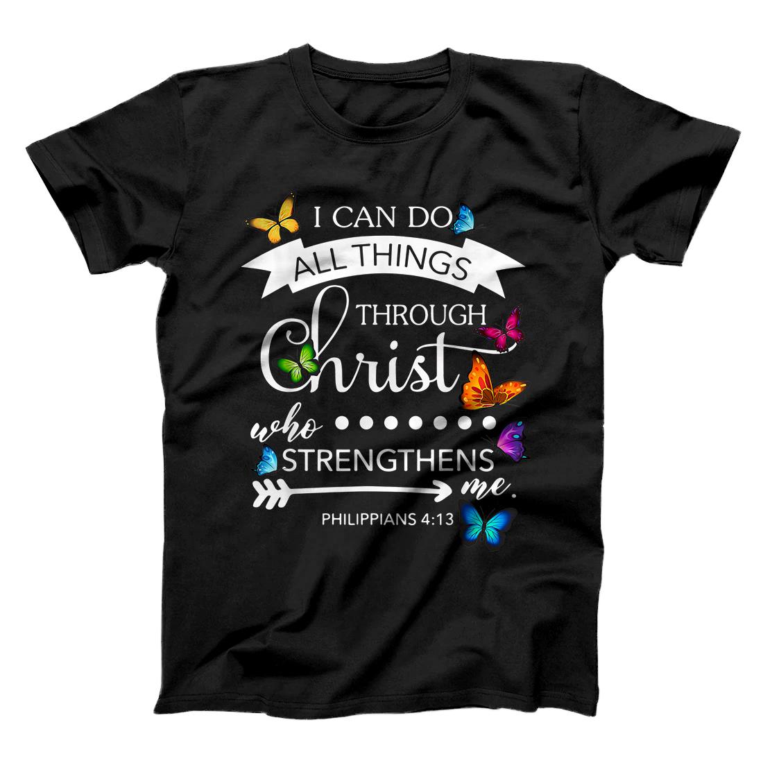 Personalized I Can Do All Things Through Christ Butterfly Art Religion ...