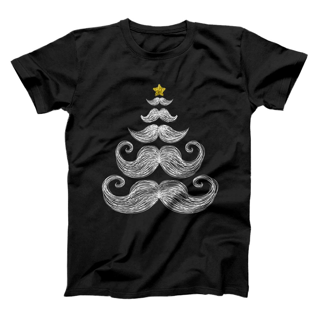 Personalized Mustache Christmas Tree Funny Christmas tree Mustache T-Shirt