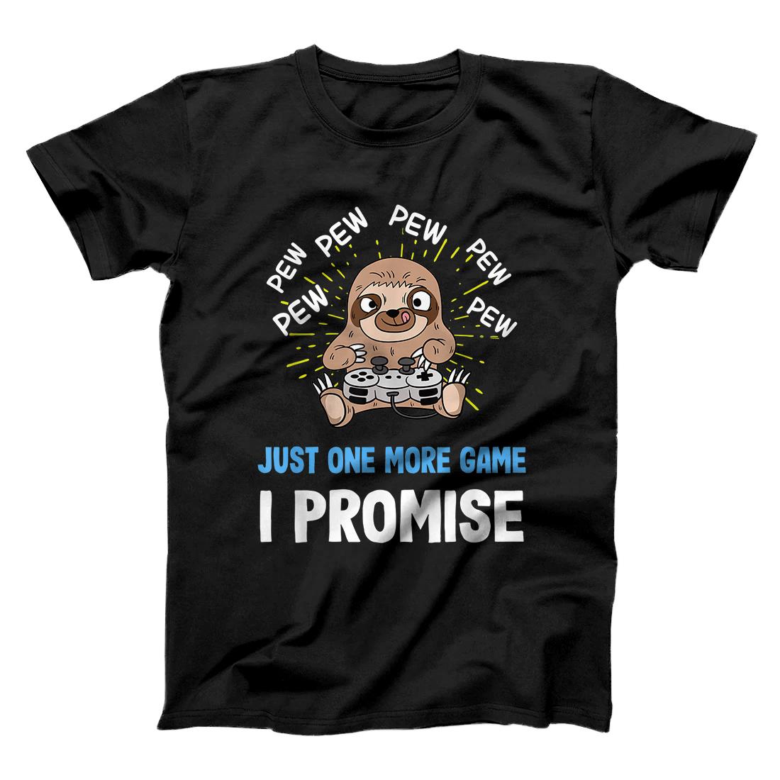 Personalized Gamer Sloth Gaming T-Shirt