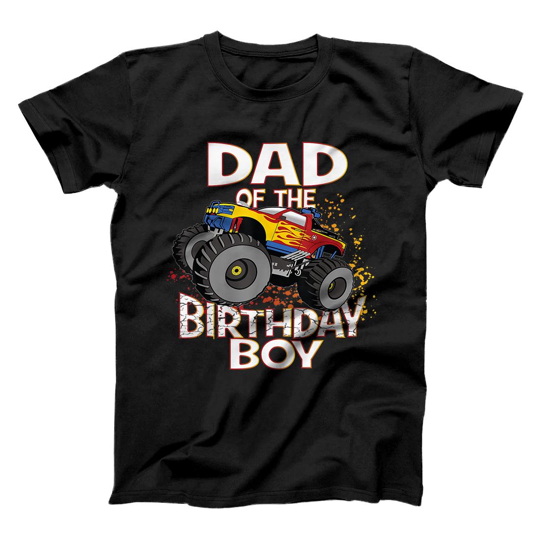 Personalized Dad Of The Birthday Boy Monster Truck Boys Party T-Shirt