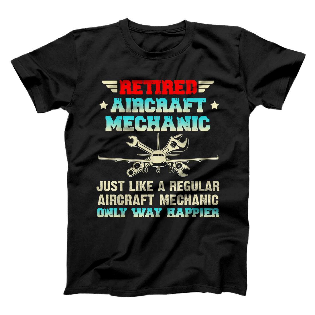 Personalized Retired Aircraft Mechanic Regular Aircraft Mechanic Gifts T-Shirt