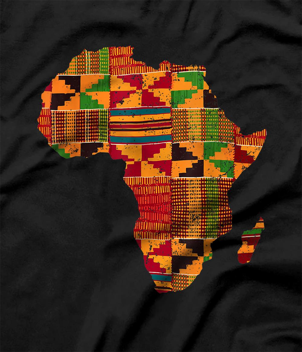 Personalized Cool Africa Map Kente Cloth T For Men Women African Lover T Shirt All Star Shirt 7285