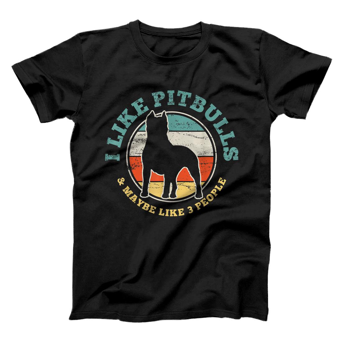 Personalized Pitbull Dog Funny Vintage Gift T-Shirt
