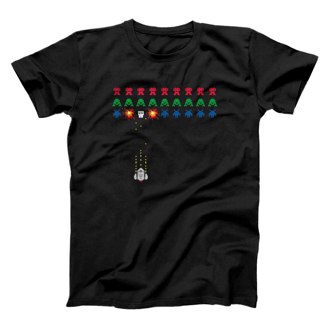 Personalized Funny 80s & 90s Space Invader bug Vintage tee - old school T-Shirt