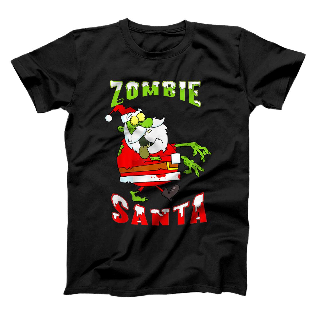 Personalized Santa Zombie Walking Dead Christmas Halloween Costume Gift T-Shirt