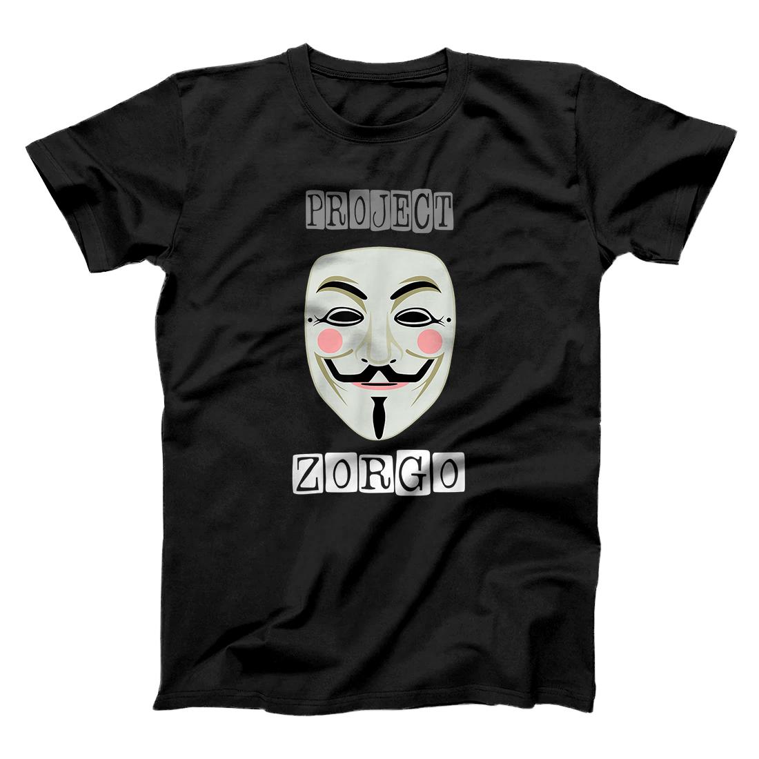 Personalized Project Zorgo Anonymous Mask Hacker T-Shirt