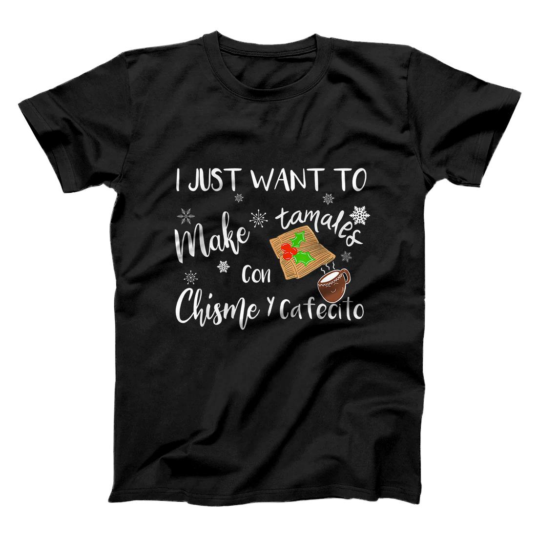 Personalized Latinx Latina Funny Tamales Making Funny Mexican Christmas T-Shirt