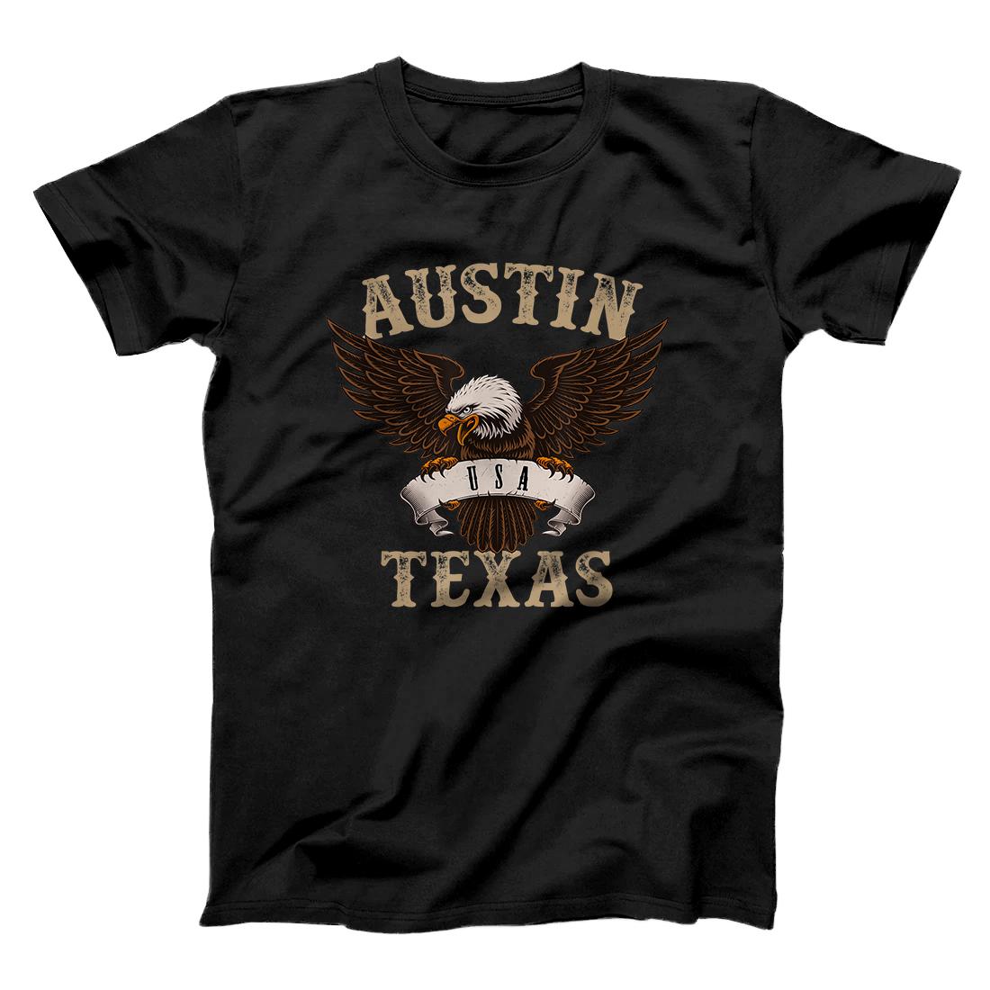 Personalized Austin Texas USA Bald Eagle T-Shirt