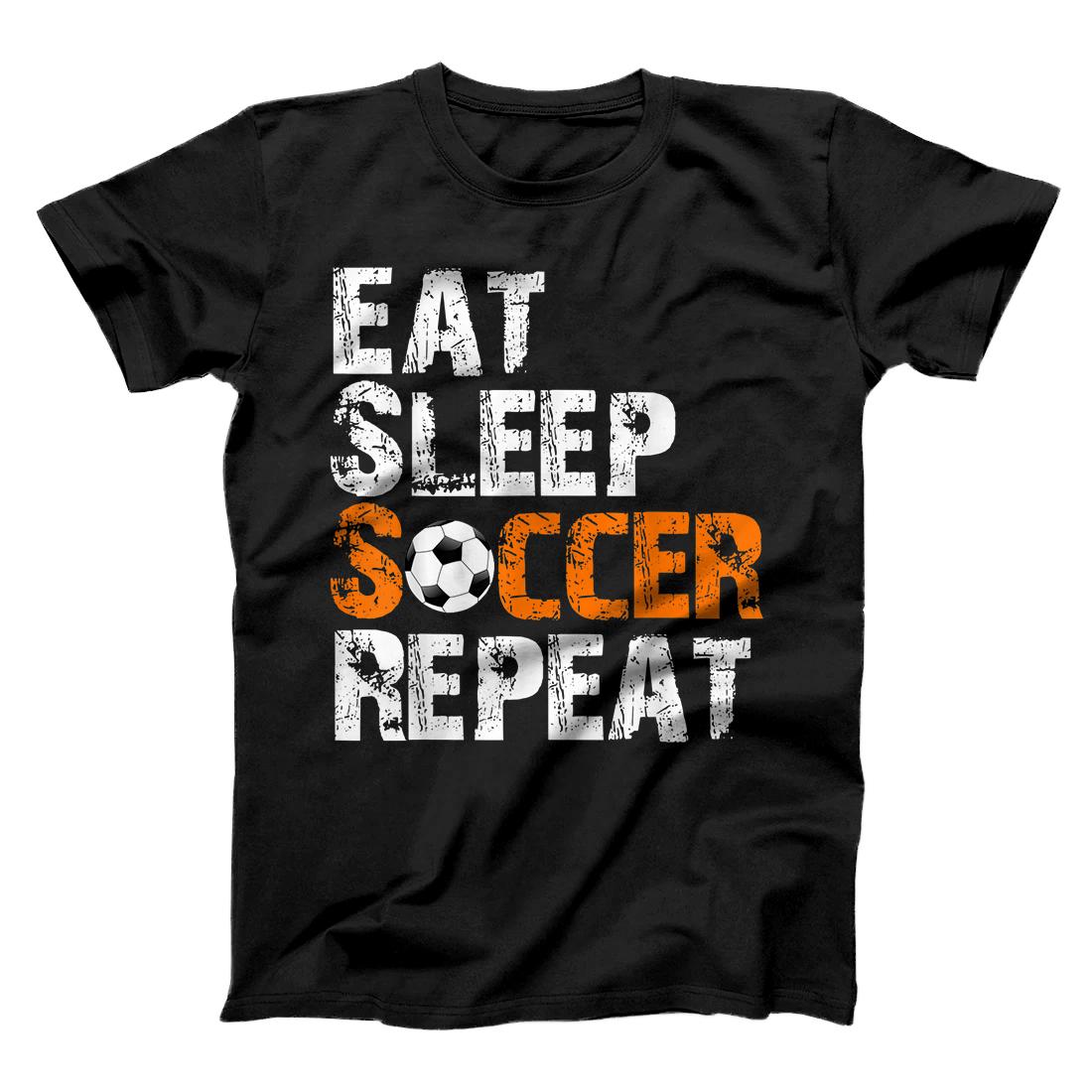 Personalized Eat Sleep Soccer Repeat Cool Vintage Soccer Player Gift T-Shirt