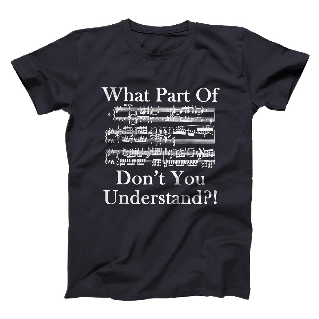 Personalized What Part Of Music Don't You Understand Funny Music Note T ...