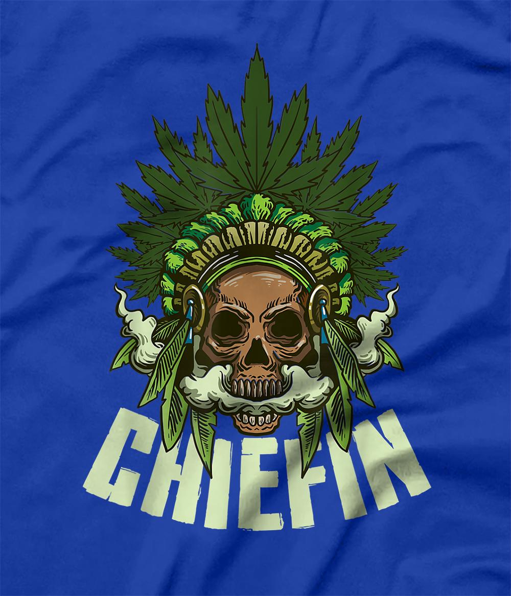 Chiefin Smoke Weed Native American T-Shirt