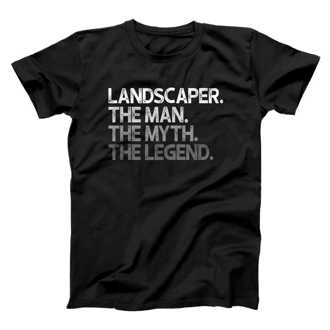 Personalized Landscaper Landscaping The Man Myth Legend Gift T-Shirt