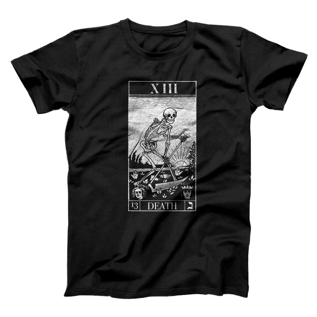 Personalized Blackcraft Vintage Death Tarot Card 13 The Reaper Mort XIII Premium T-Shirt