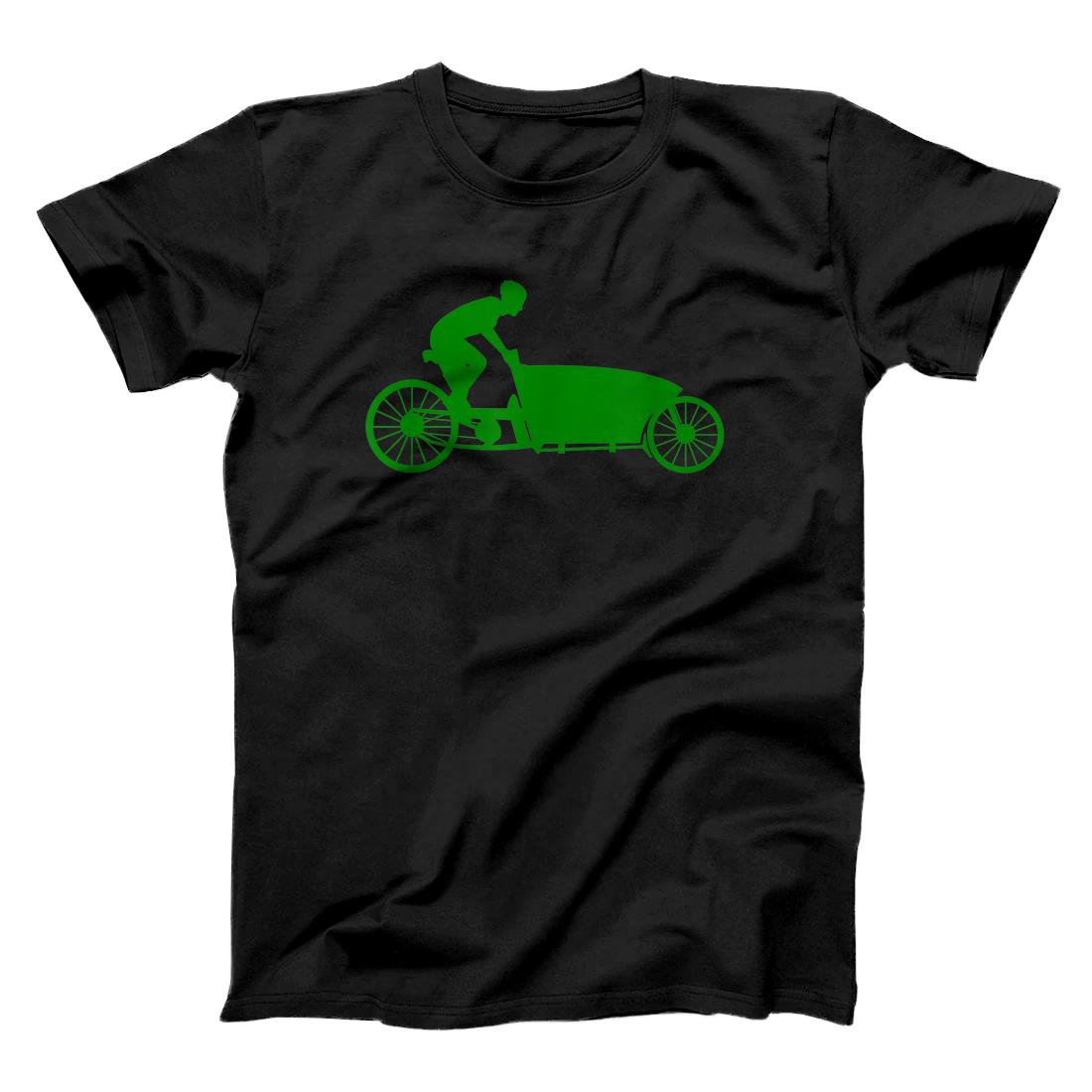 Personalized Cargo Bike Love | Cute Human Powered Bicycles Gift T-Shirt