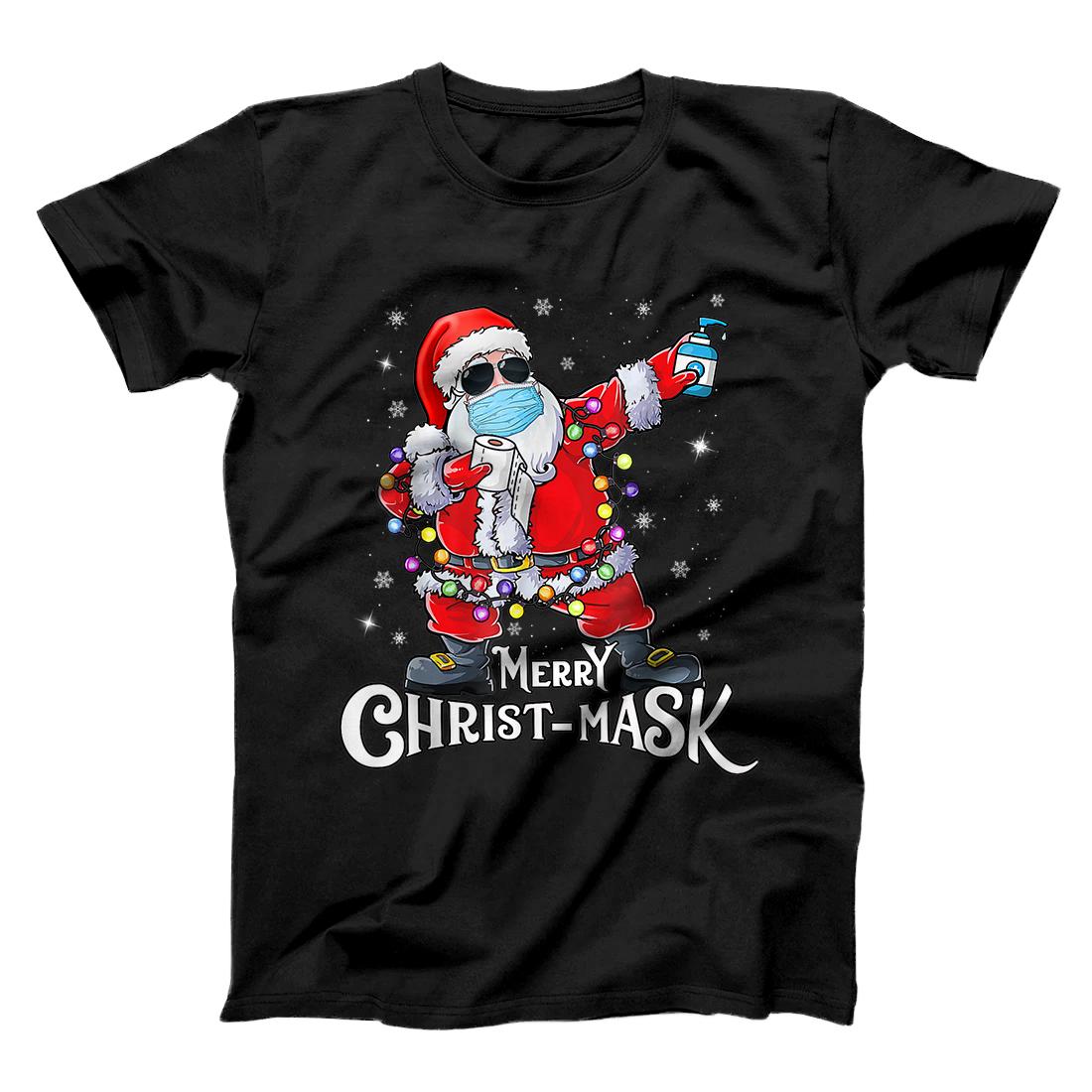 Personalized Merry Christ-mask Dabbing Santa T-Shirt