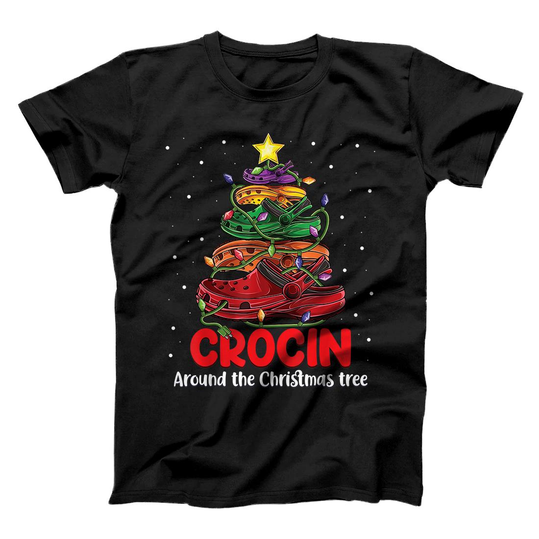 Personalized Funny Xmas 2020 Gifts, Crocin around the Christmas tree T-Shirt