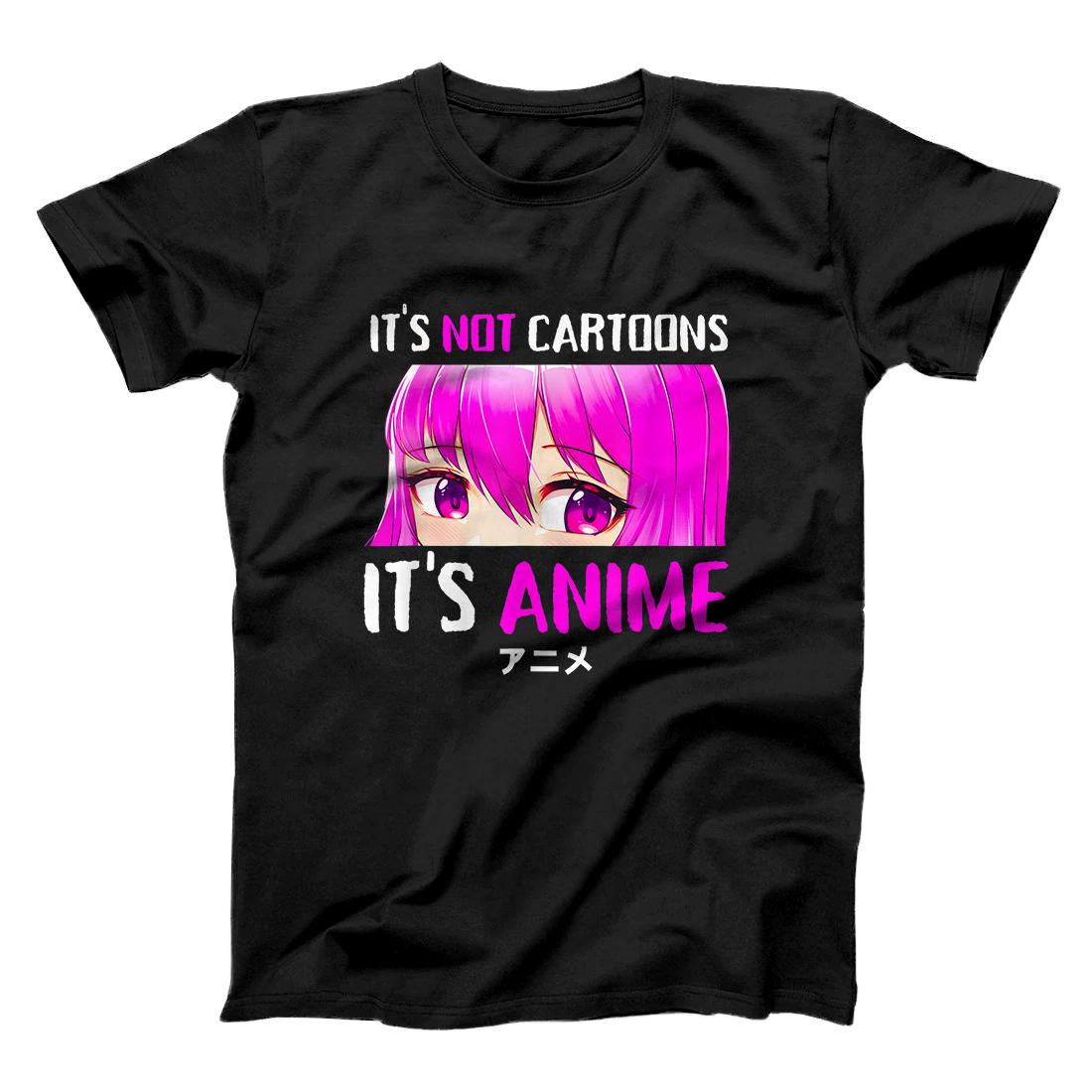 Personalized Its Not Cartoons Its Anime Girl Manga Lover Teen Girls Gift T-Shirt
