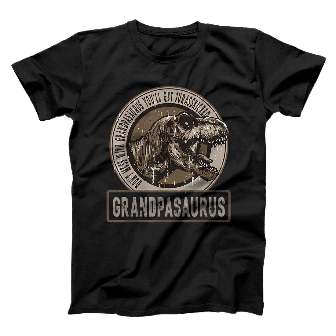 Personalized Don't Mess With Grandpasaurus You'll Get Jurasskicked T-Shirt