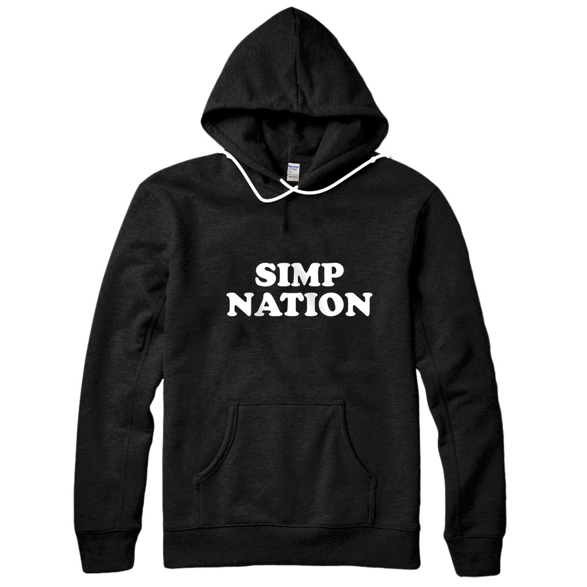 Personalized Simp Nation Pullover Hoodie