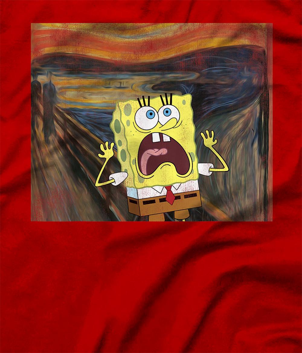 Personalized SpongeBob SquarePants Scream Painting TShirt All Star Shirt