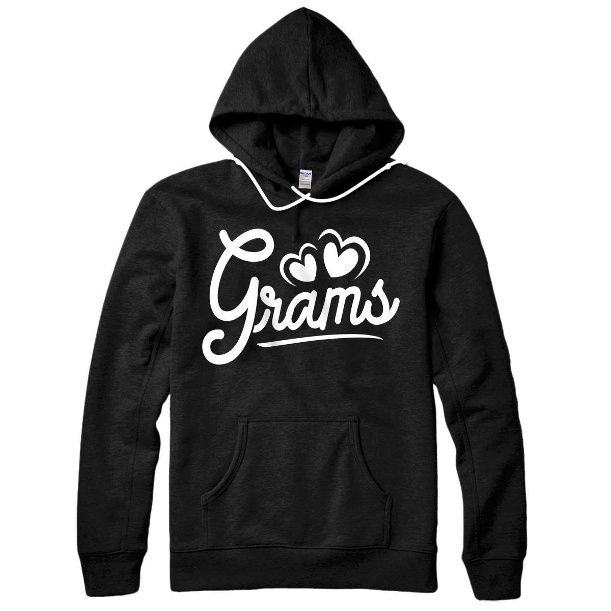 Personalized Grams Gifts from Grandchildren Grams for Grandma Cute Grams Pullover Hoodie